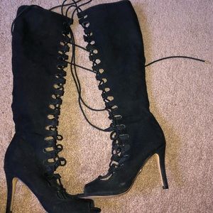 Knee Hight Lace up Boots